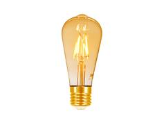 LAMPADA LED FIL VINT ST64 4W AUTOV AMBAR