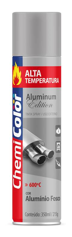 TINTA SPRAY ALTA TEMP ALUMINIO 350ML