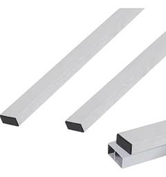 PERFIL DE ALUM REGUA BI-TUB C/TAMP VD 2M
