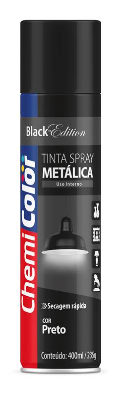 TINTA SPRAY METALICA PT 400ML 