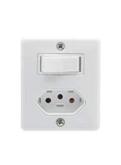 CJ INTER SIMP 6A C/ TOM 2P+T 10A250V BOX