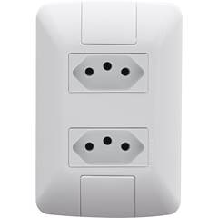 CONJ 2 TOMADAS 2P+T 10A/250V ARIA BR