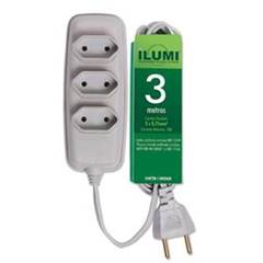 EXTENSAO COMP C/CB PP 3MT 10A250V BR