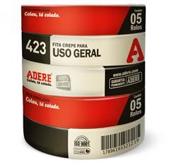 FITA CREPE 423 18X50 USO GERAL TAPEFIX