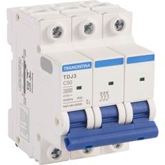 MINIDISJUNTOR TRIP TDJ3-3C50 3P 50A 3KA