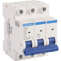 MINIDISJUNTOR TRIP TDJ3-3C63 3P 63A 3KA