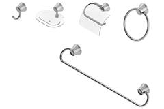 KIT BANHEIRO 5PCS ACRILICO TRANSPARENTE