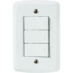 CONJ 3 INTER SIMPLES 10A/250VLUX2 BR