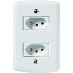 CONJ 2 TOMADAS 2P+T 20A/250V LUX2 BR