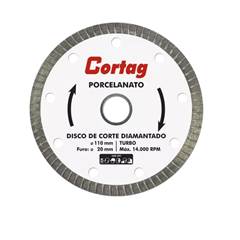 DISCO CORTE DIAMANTADO TURBO PORC 110MM
