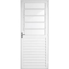 PORTA ALUM BR 80X210 C/BASC E VC PREMIUM
