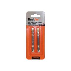 KIT PONTEIRA BITS S2 PH2 X SL6X65MM 2PCS