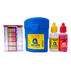KIT TESTE DE CLORO E PH (ESTOJO) QCLOR