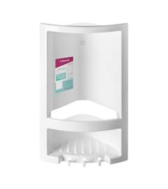CANTONEIRA BANHEIRO PLAST C/GANCHO BR