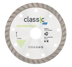 DISCO CORTE DIAM TURBO 110X20 STANDARD