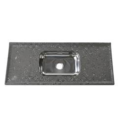 BALCAO M SINT C INOX 1,40X50 CINZA
