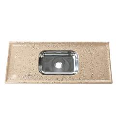 BALCAO M SINT C INOX 1,50X50 BEGE
