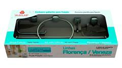KIT P/BANHEIRO CR FLORENCA CRISTAL