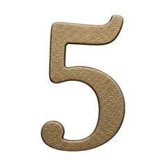 NUMERO RESID 5 BRONZE 