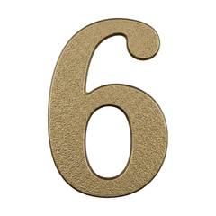 NUMERO RESID 6 BRONZE 