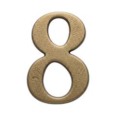 NUMERO RESID 8 BRONZE