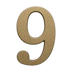 NUMERO RESID 9 BRONZE