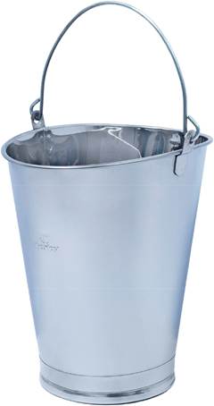 BALDE INOX OVAL C/GRAD 15LT