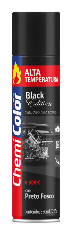 TINTA SPRAY ALTA TEMP PT FOSCO 350ML