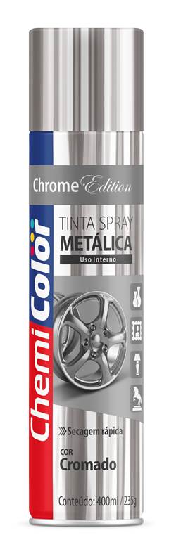 TINTA SPRAY METALICA CROMADO 400ML
