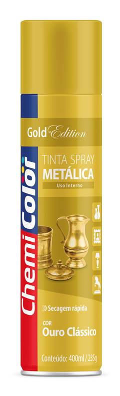 TINTA SPRAY METALICA OURO CLAS 400ML